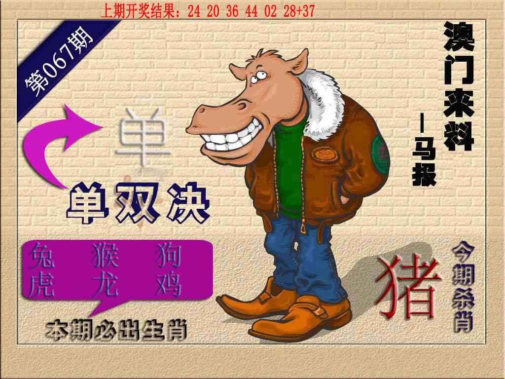 067期(来料)马报[图]