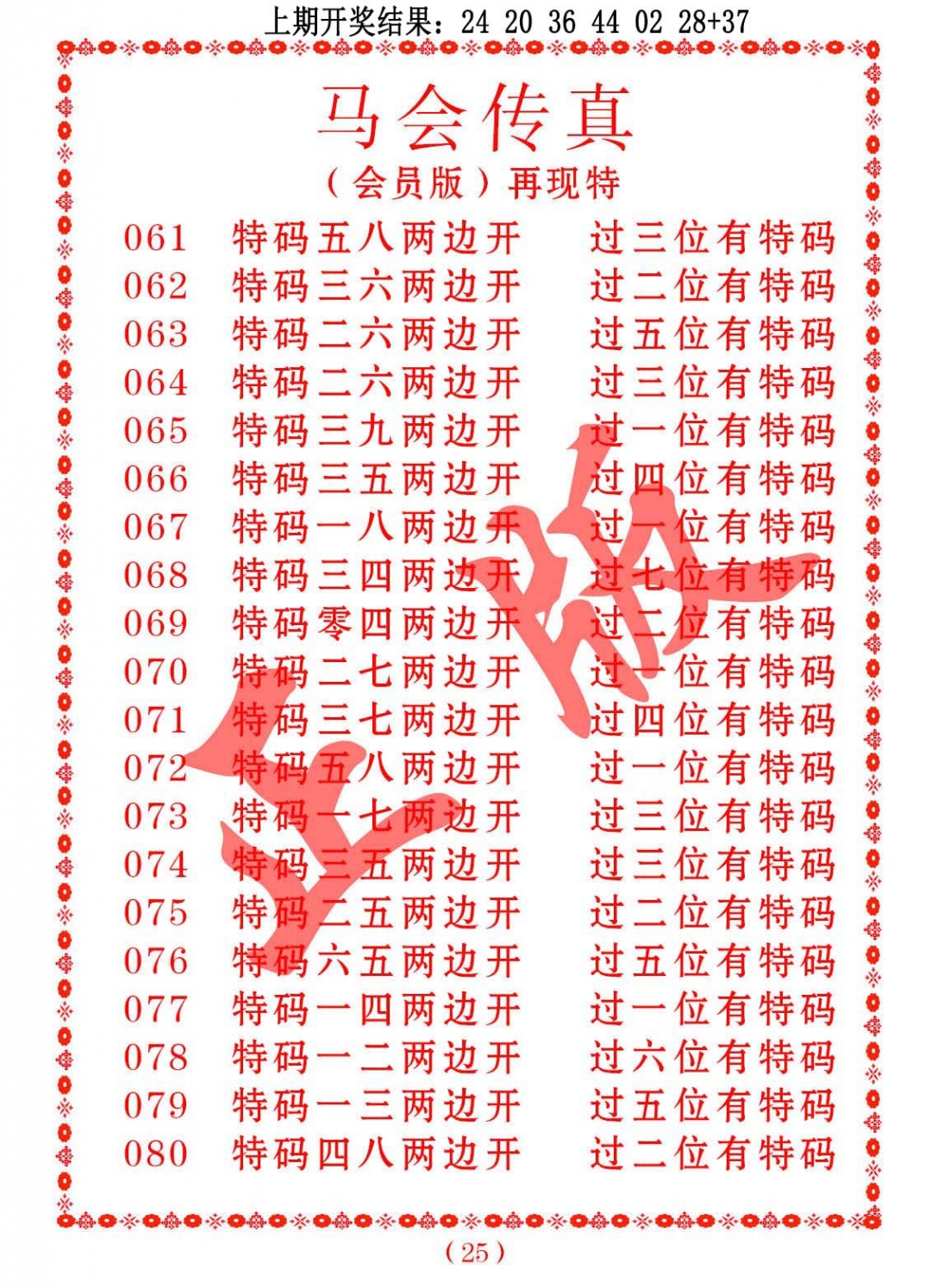 067期马会传真[图]