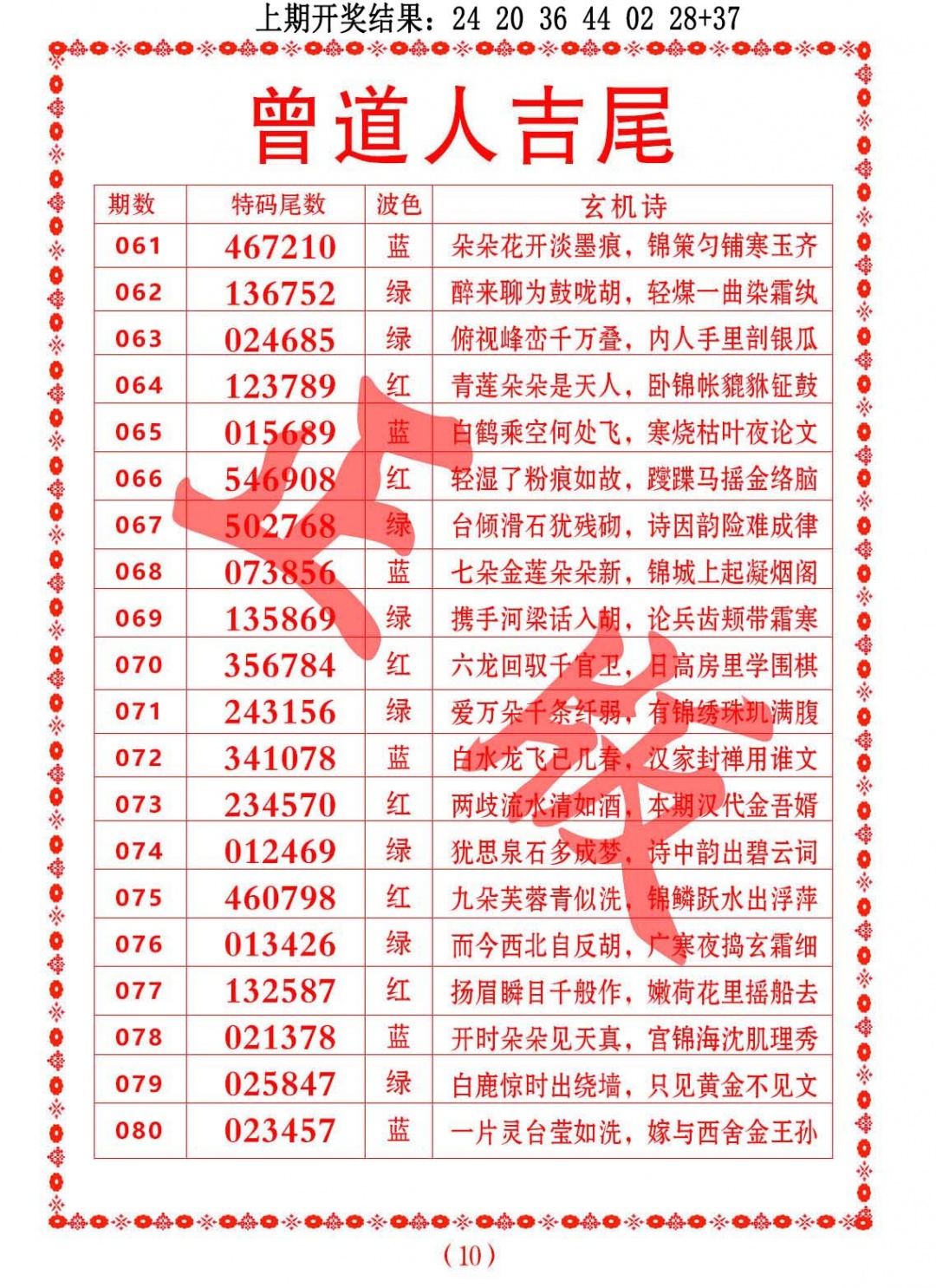 067期曾道人吉尾[图]