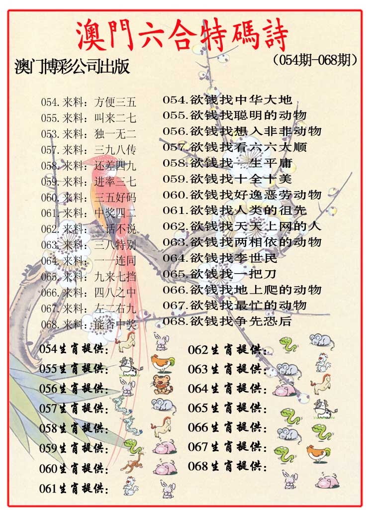 067期内部特码诗[图]