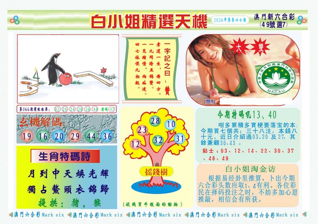 067期白小姐精选玄机A[图]