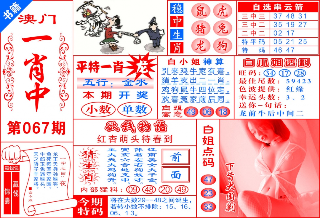 067期澳门锦囊宝典[图]