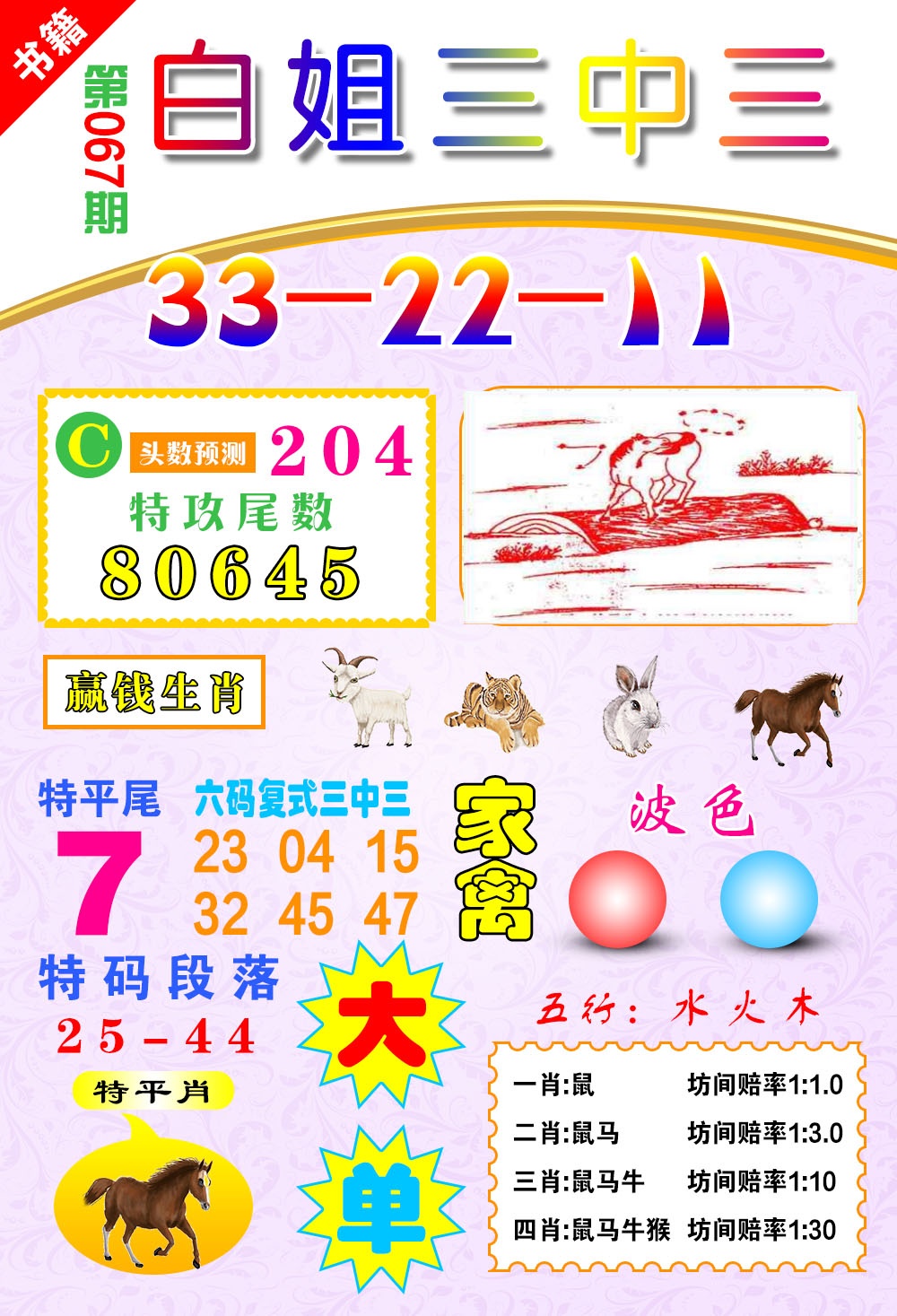 067期澳门白姐锦囊[图]