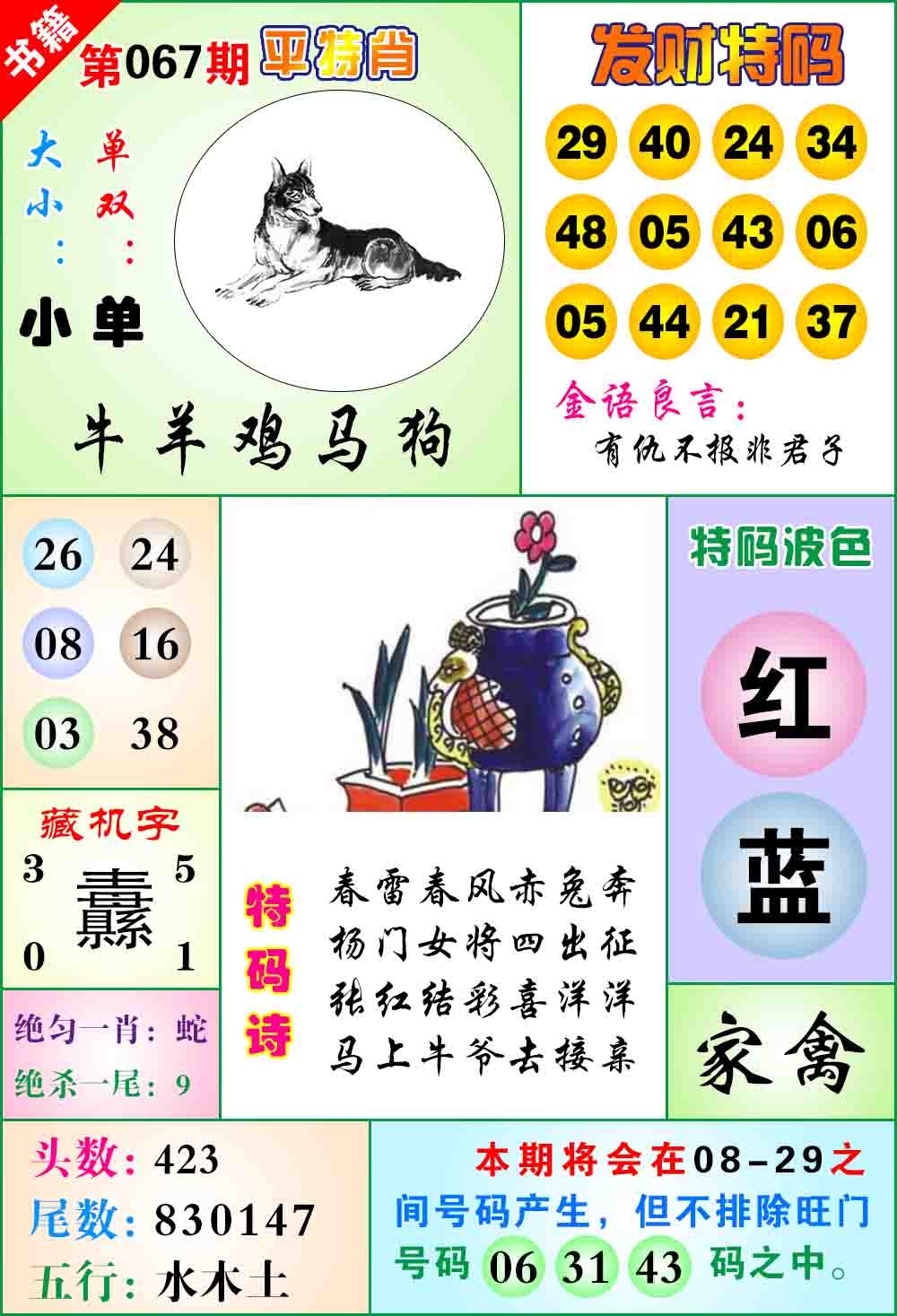 067期澳门天王宝典[图]