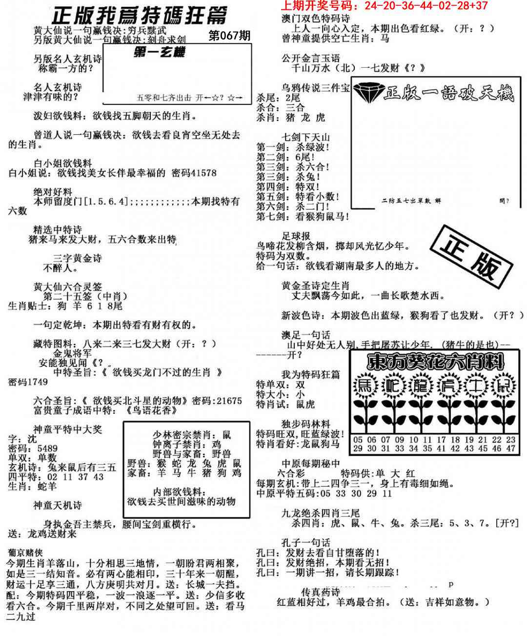 067期我为特码狂篇[图]