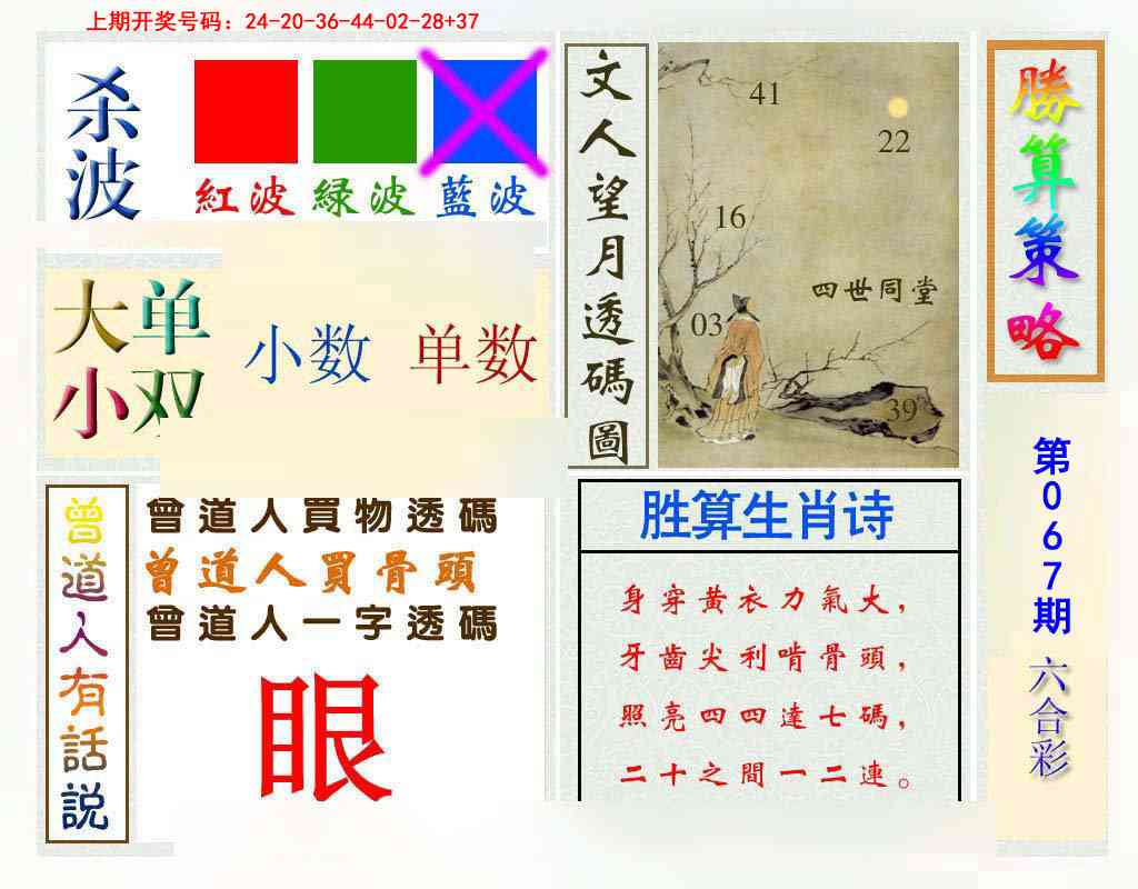 067期胜算策略[图]