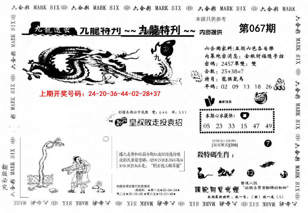 067期九龙特新刊[图]
