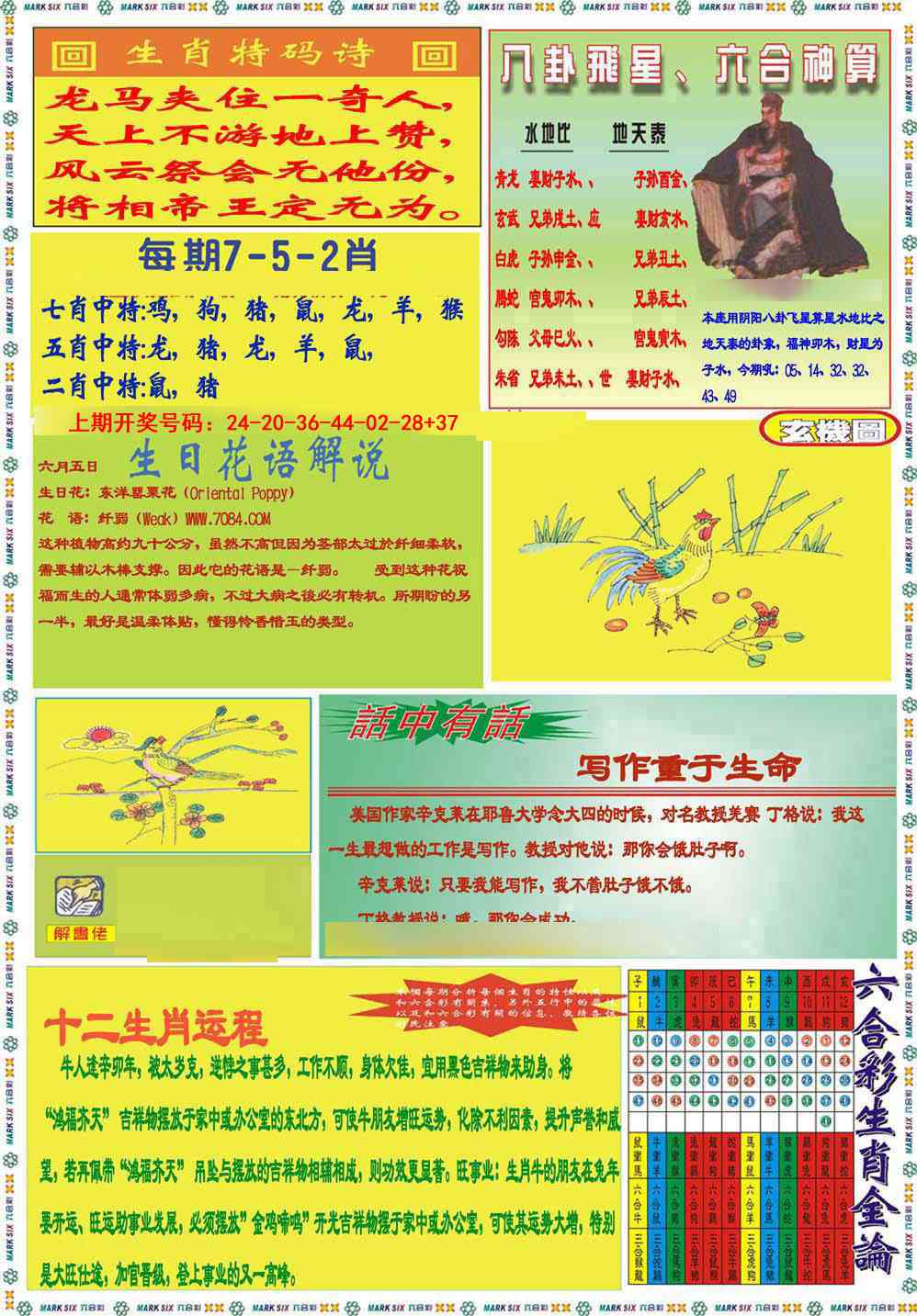 067期九龍马经B(推荐)[图]