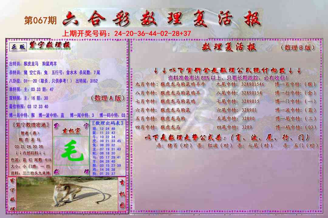 067期数理复活报[图]