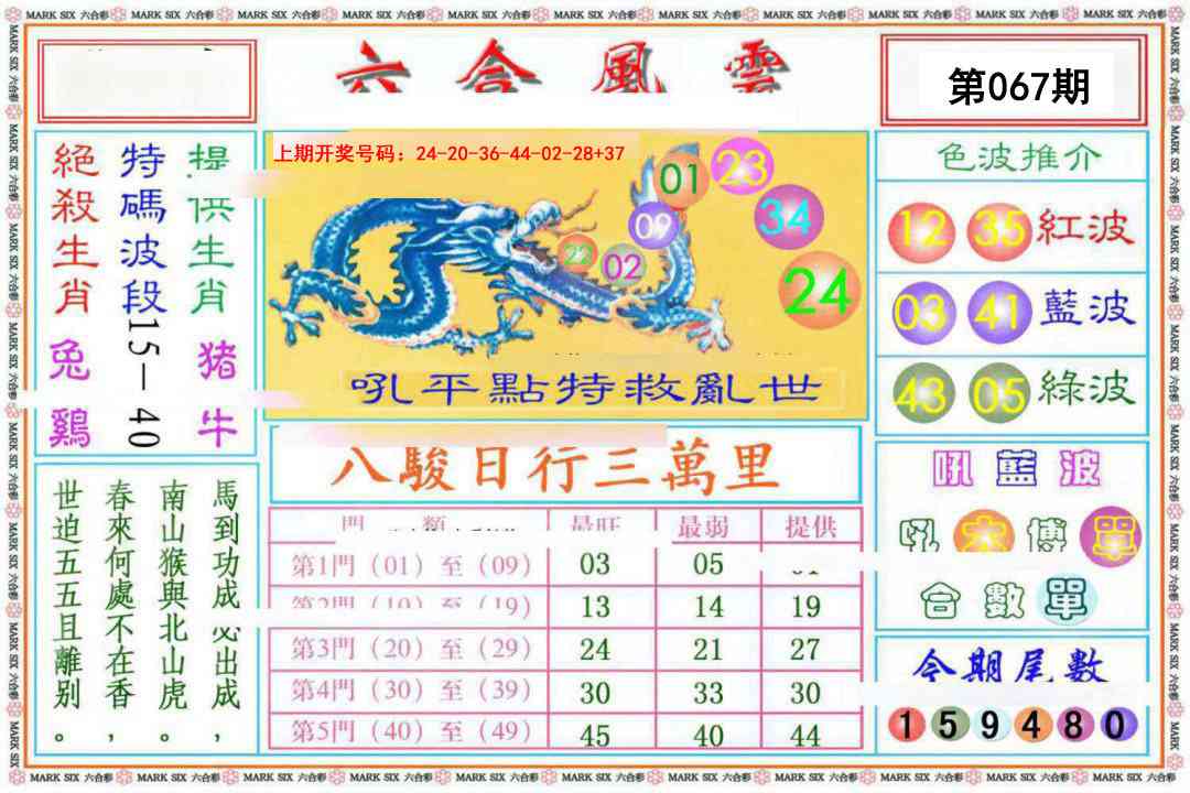 067期六合风云《另版》[图]