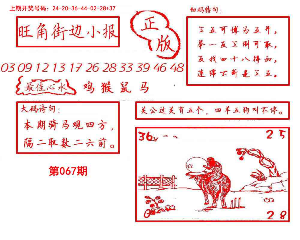 067期旺角街边小报[图]