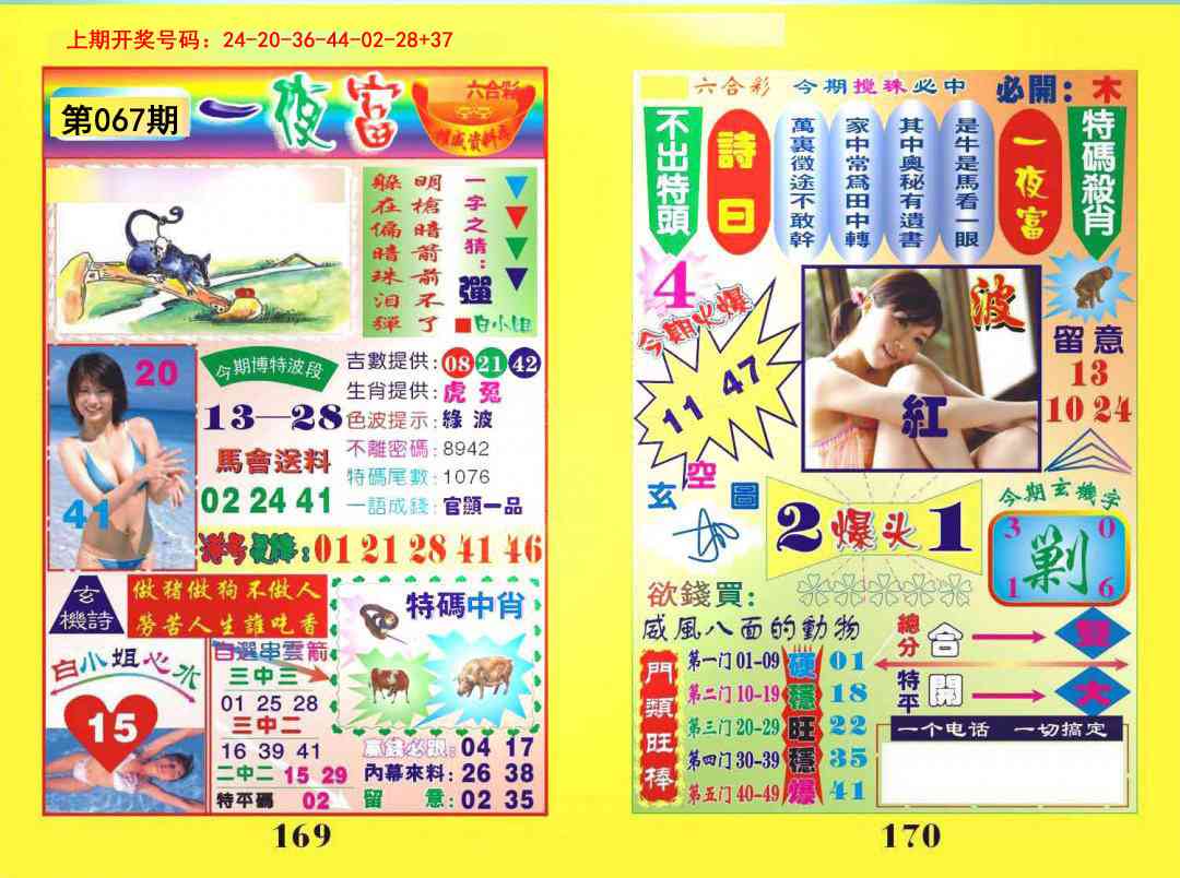 067期一肖杀庄[图]