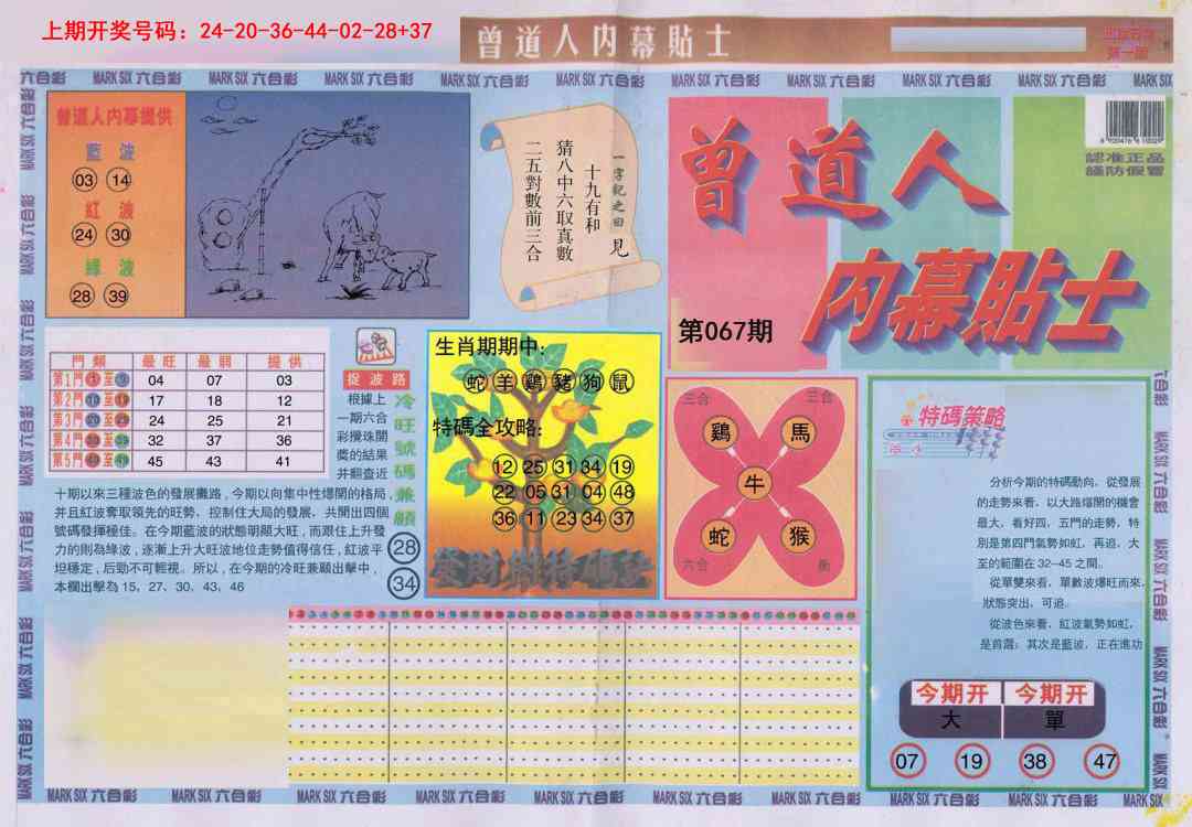 067期曾道人内幕贴士A[图]