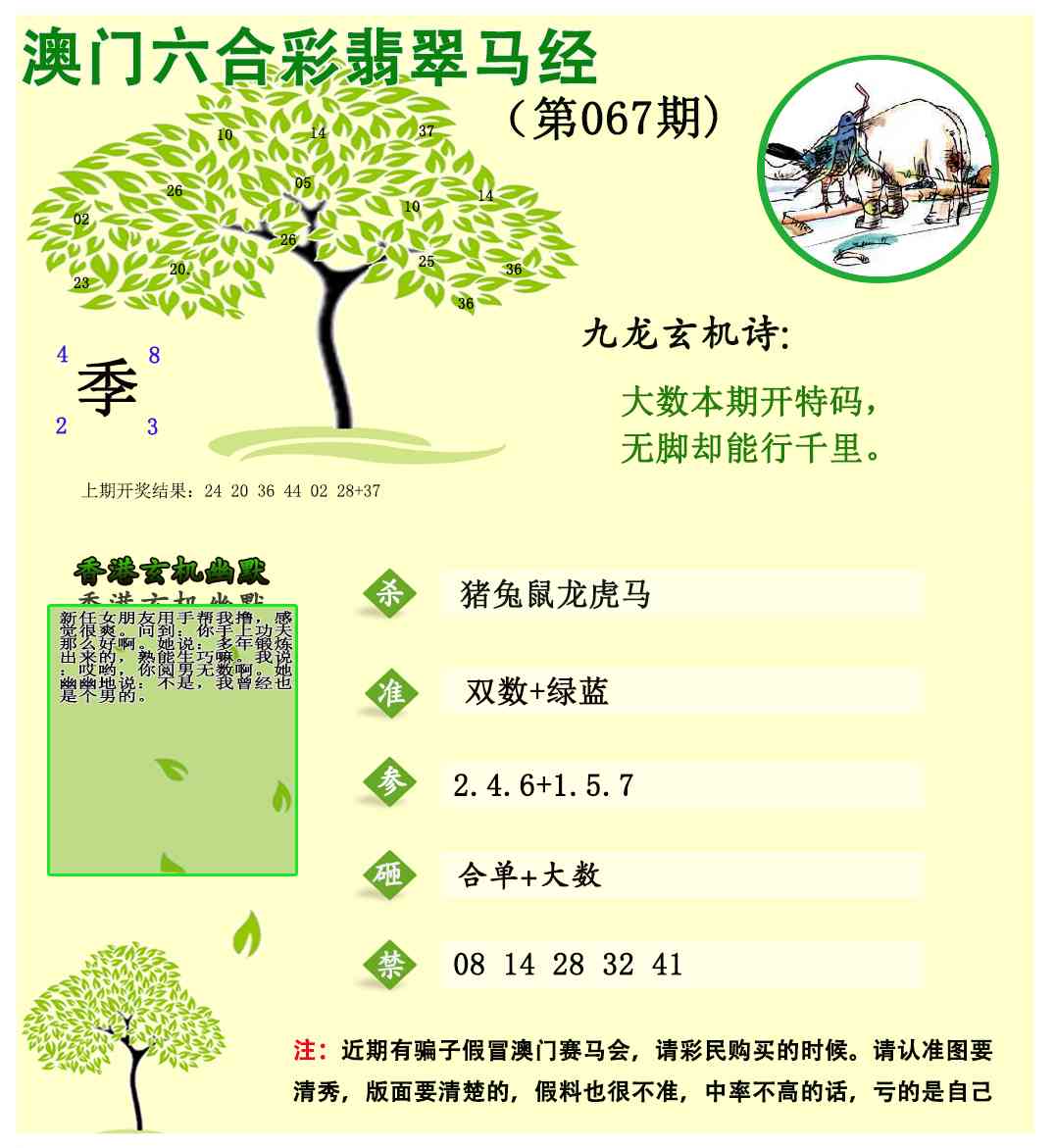 067期翡翠马经[图]