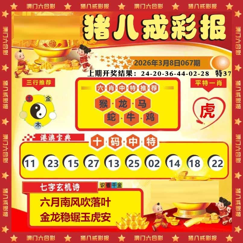 067期猪八戒彩报[图]
